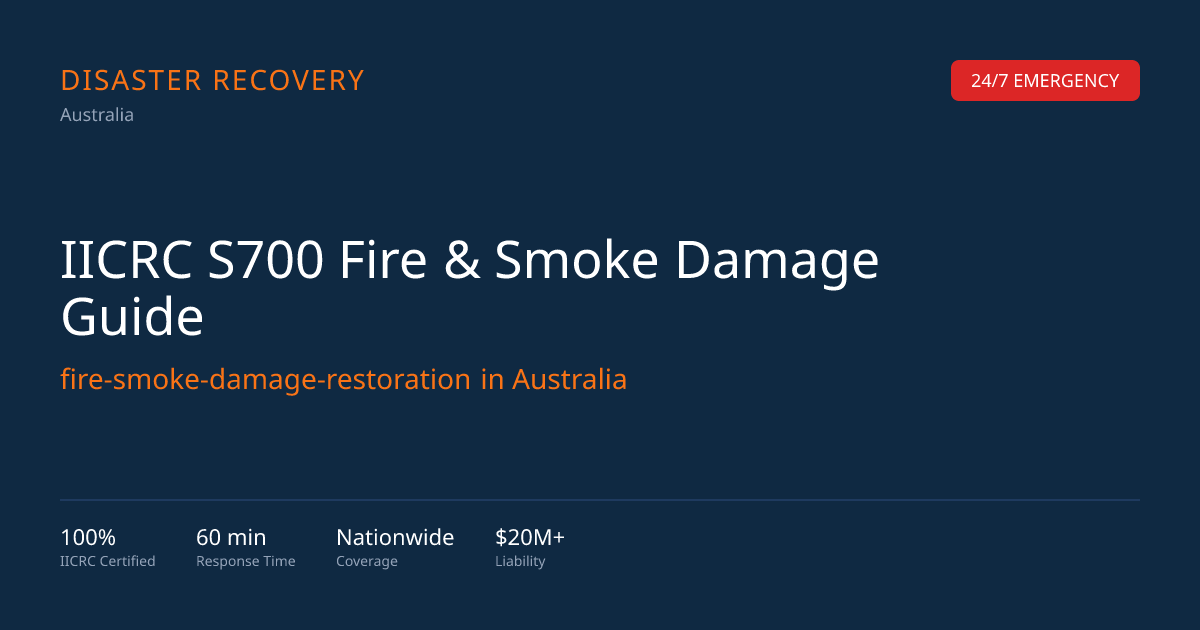 IICRC S700:2025 Fire & Smoke Damage Restoration — What It Means for ...