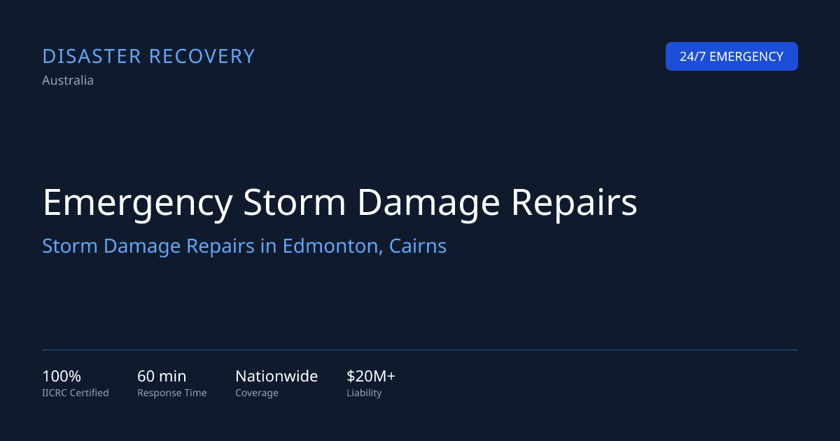 Emergency Storm Damage Repairs Edmonton Cairns | NRPG 24/7 | Disaster ...