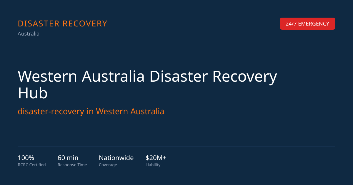 Western Australia Disaster Recovery & Insurance Claim Support | WA Hub ...