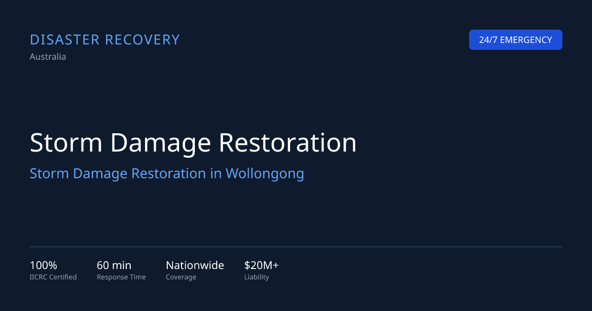 Storm Damage Restoration Wollongong | Escarpment, ECL & Coastal Damage ...