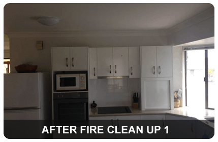 After fire clean up Room